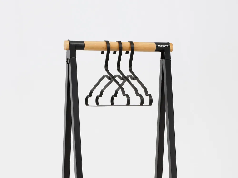 Linn clothes rack compact, Black Brabantia