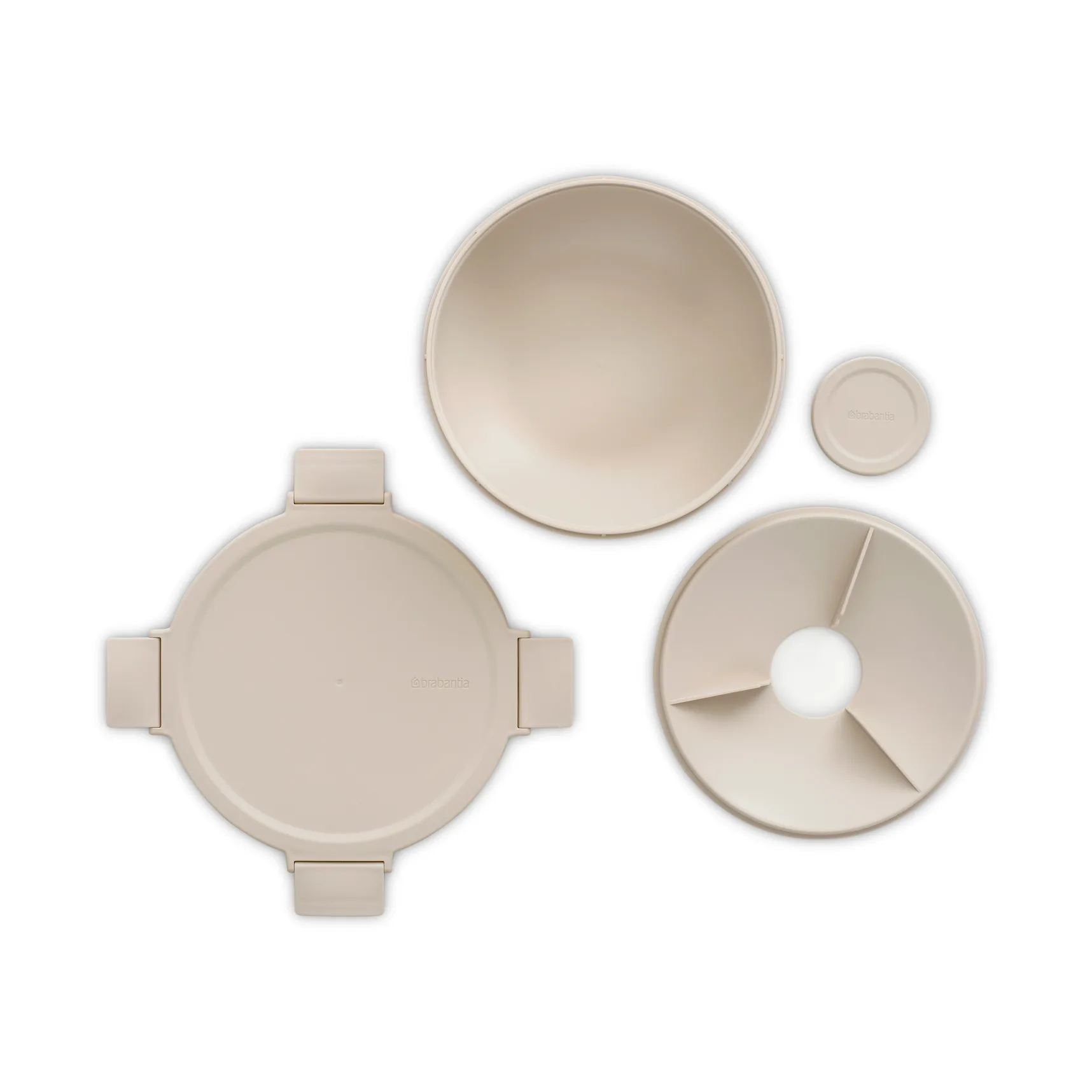 Make & Take sallad bowl. 1.3 L, Soft Beige Brabantia