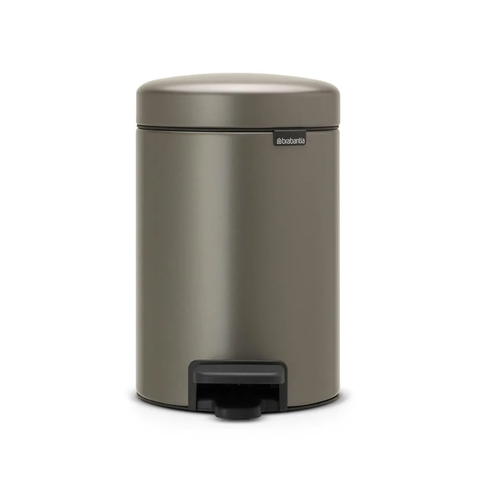 New Icon pedal bin 3 liter, platinum Brabantia