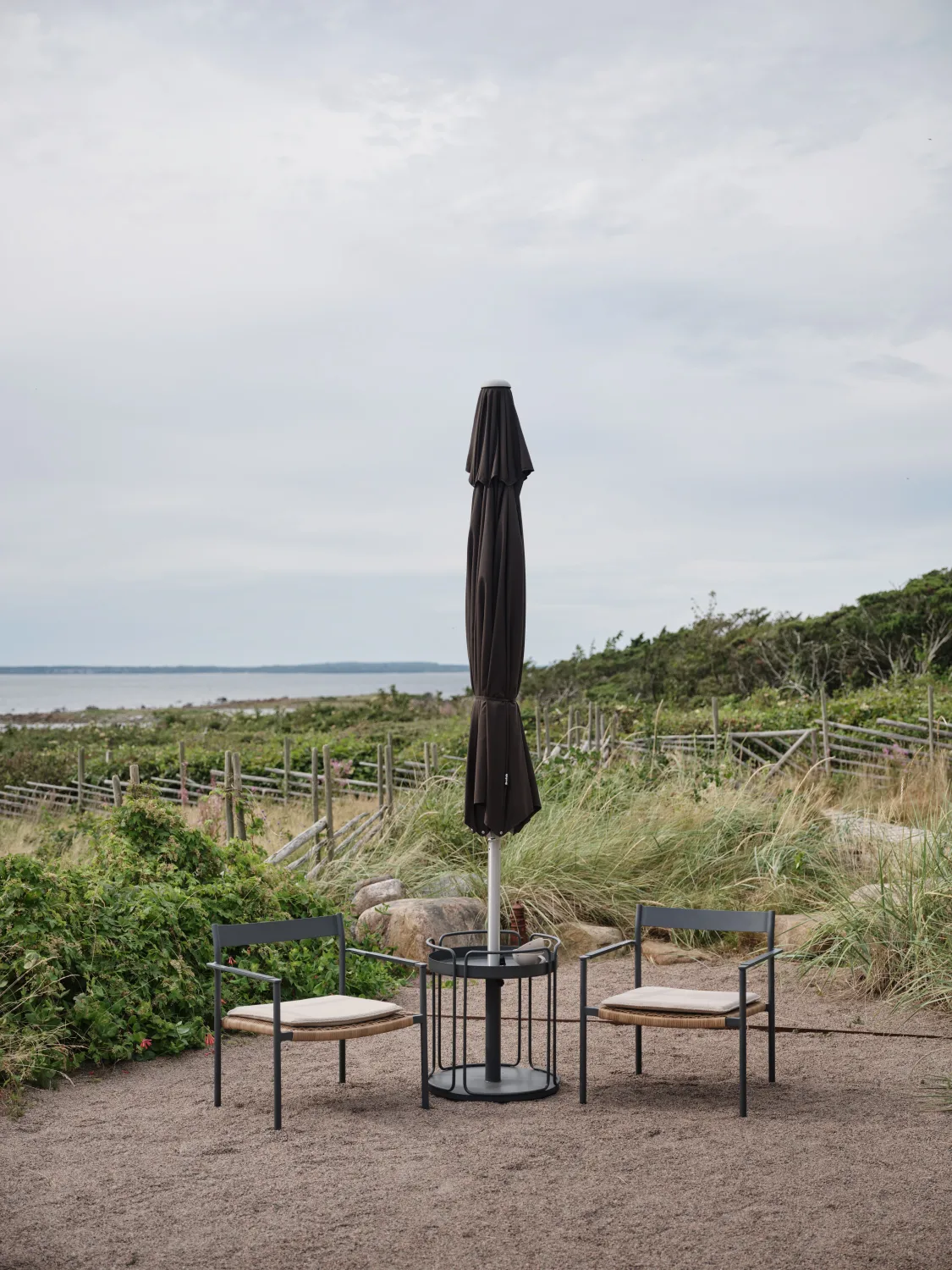 Abriola parasol, Charcoal black, Ø270 cm Brafab