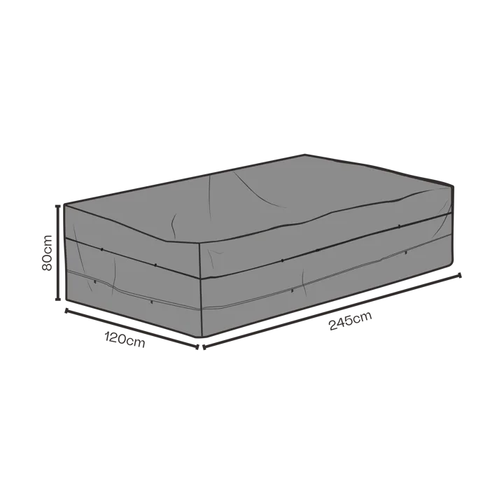 Brafab furniture cover dining group - Black 245x120 cm - Brafab