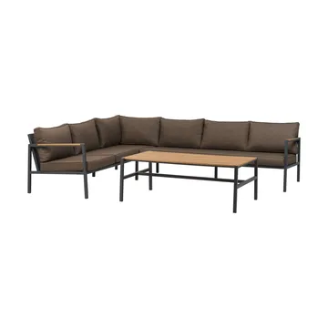 Cap sofa group - Anthracite-brown, 6-seater - Brafab