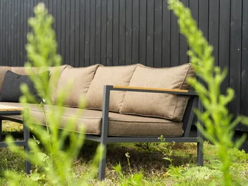 Cap sofa group - Anthracite-brown, 6-seater - Brafab
