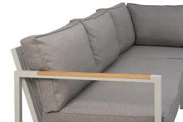 Cap sofa group - Light grey-grey, 5-seater - Brafab
