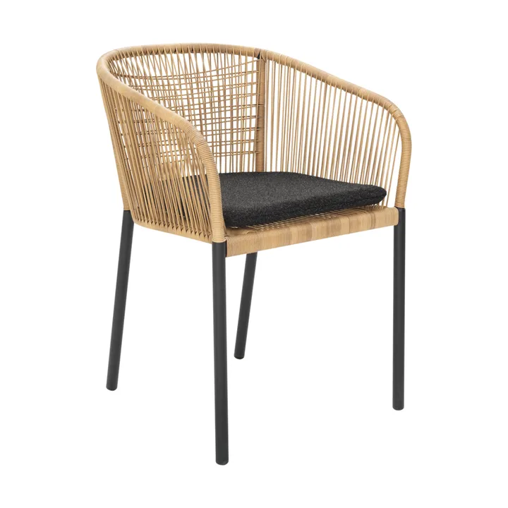 Delta armchair - Black-natural - Brafab