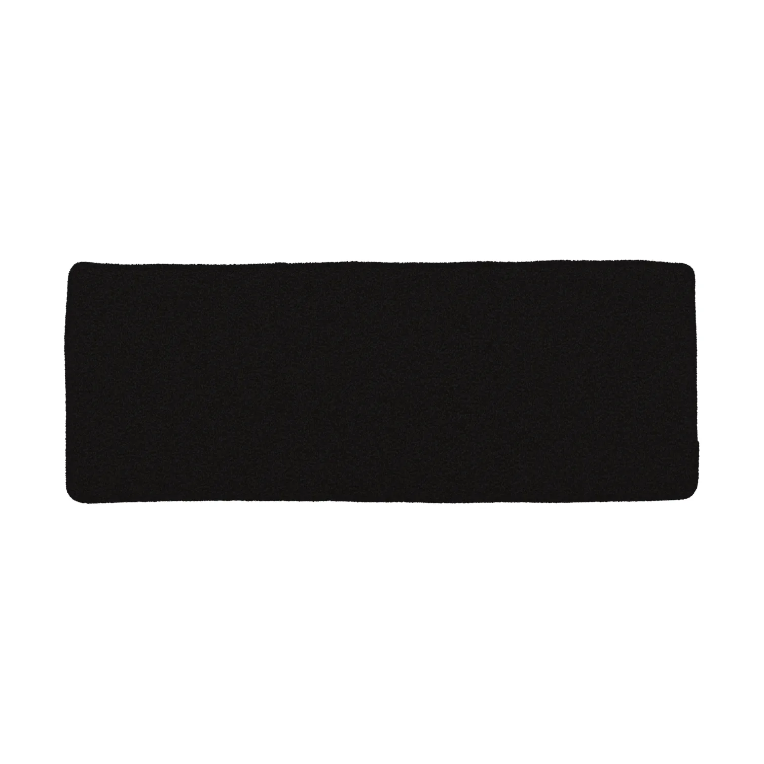 Frisk seat cushion, Teddy black, 37x102 cm Brafab