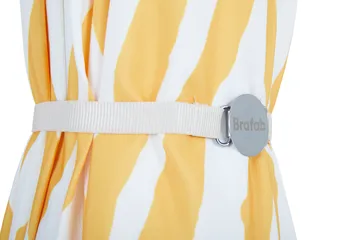 Gatsby parasol - Yellow stripe, Ø256 cm - Brafab