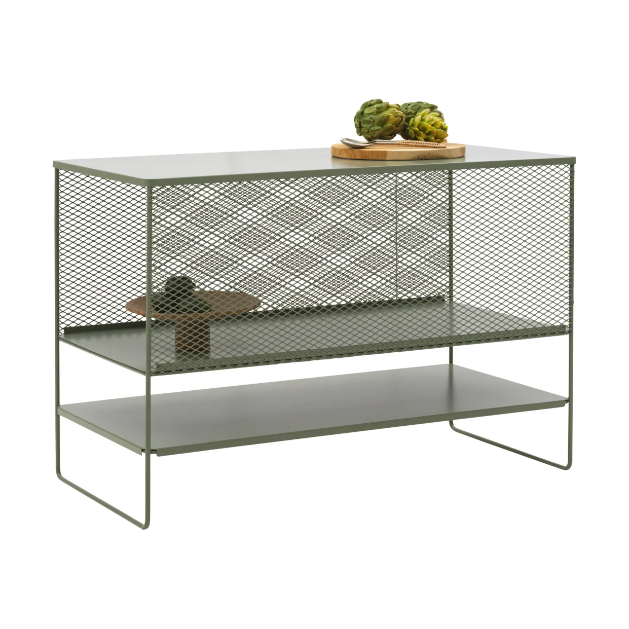 Haru outdoor kitchen base cabinet with shelves 120x90x60 cm, Slate grey Brafab