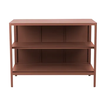 Kelia outdoor kitchen bench with shelves - Zin red, 121x91x64 cm - Brafab