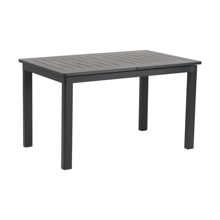 Lomma dining table - Black, 128-187x80x73 cm - Brafab