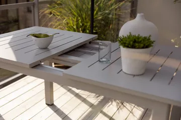 Lomma dining table - Light grey, 132x80x73 cm - Brafab