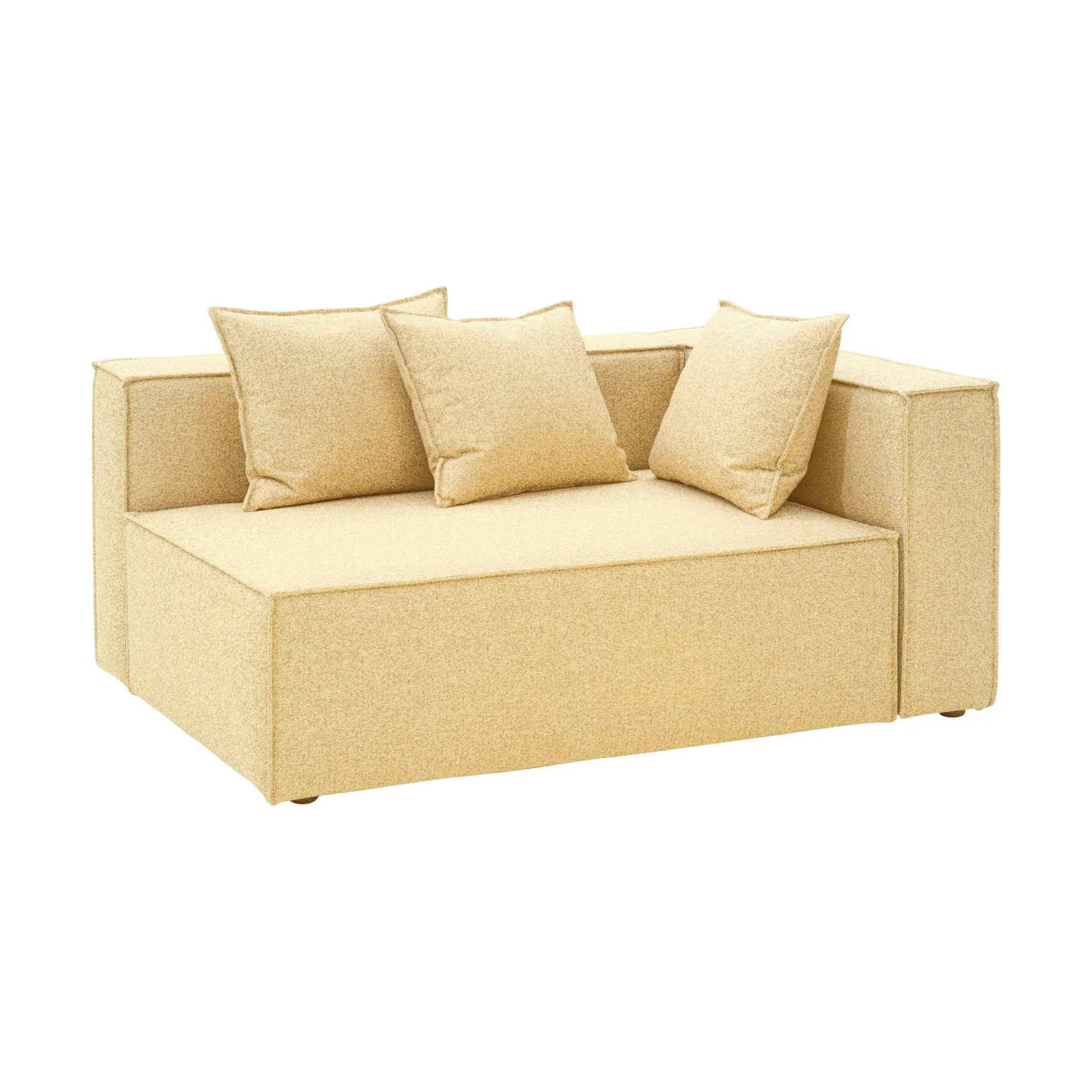 Muki sofa module, Corn, left end module Brafab
