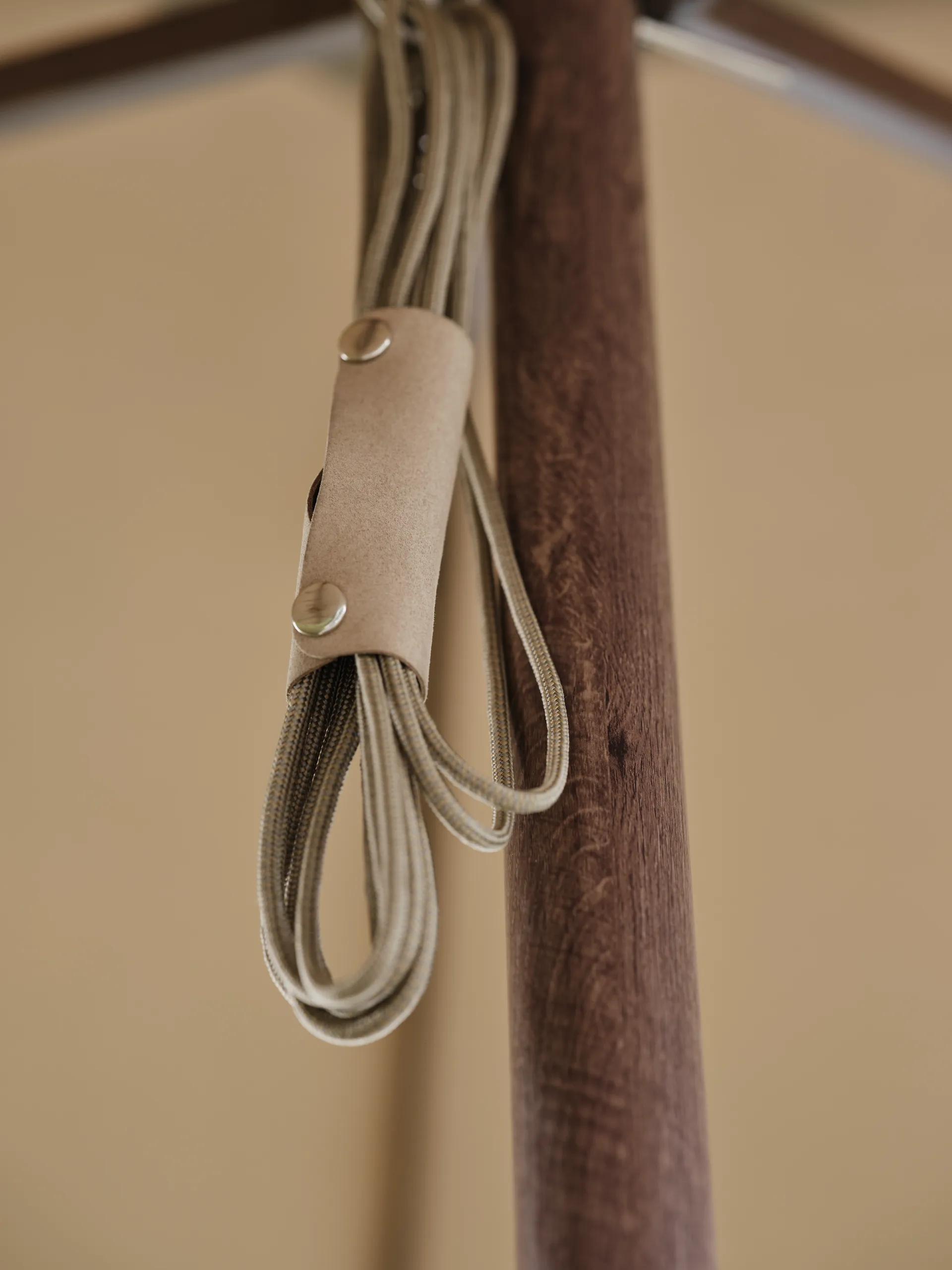 Paliano parasol, Brown-taupe 300 cm Brafab