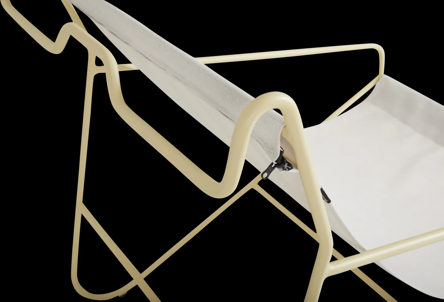 Poul Chair lounge armchair, Lemon-off white Brafab