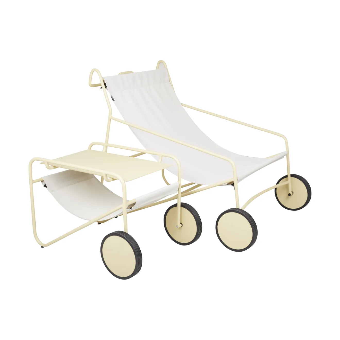 Poul Table side table, Lemon-off white, 72x44 cm Brafab
