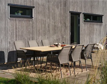Shad dining table 240 cm teak-anthracite - Brafab