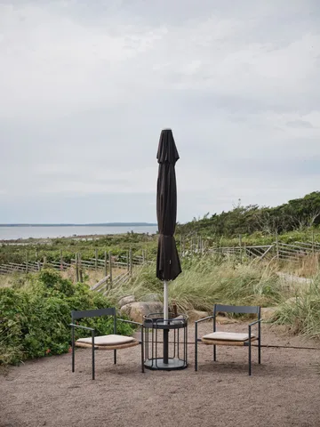 Shady side table and parasol base - Zin red - Brafab