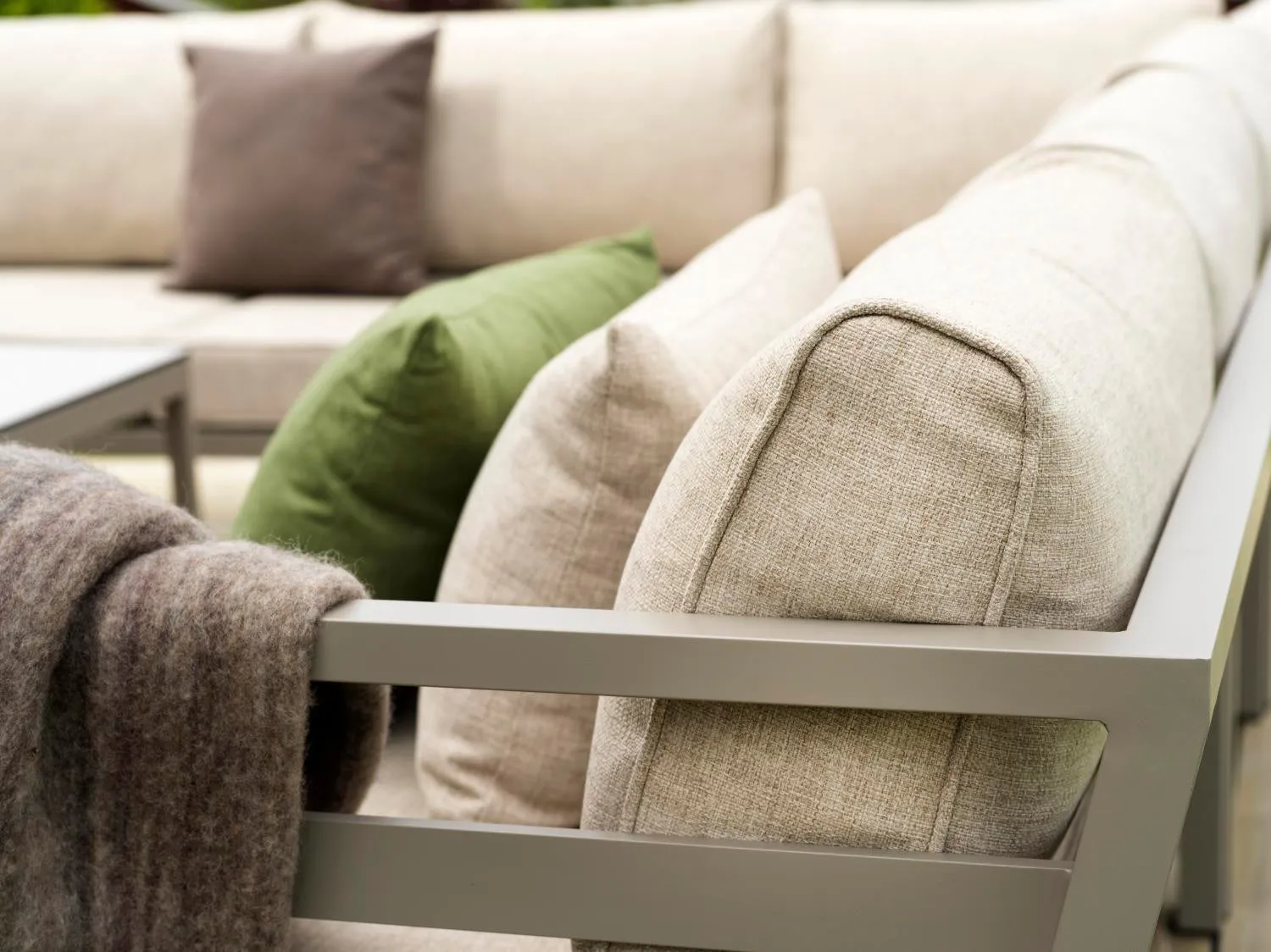 Weldon sofa module, Khaki-sand, middle section Brafab