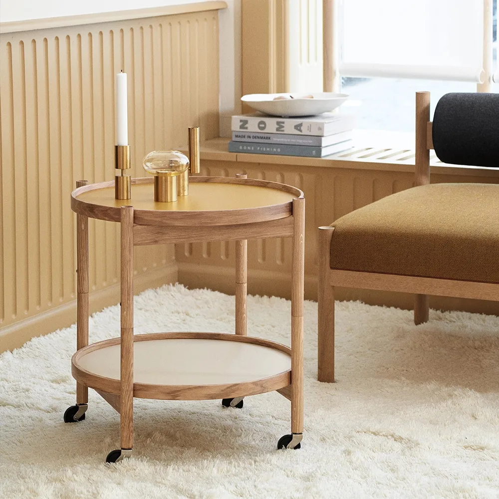Bølling Tray Table model 50, Base, untreated beech stand Brdr. Krüger
