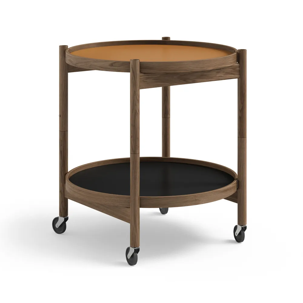 Bølling Tray Table model 50, Clay, smoke oiled oak stand Brdr. Krüger