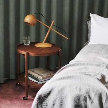 Bølling Tray Table model 50 - Walnut veneer, oiled walnut stand - Brdr. Krüger