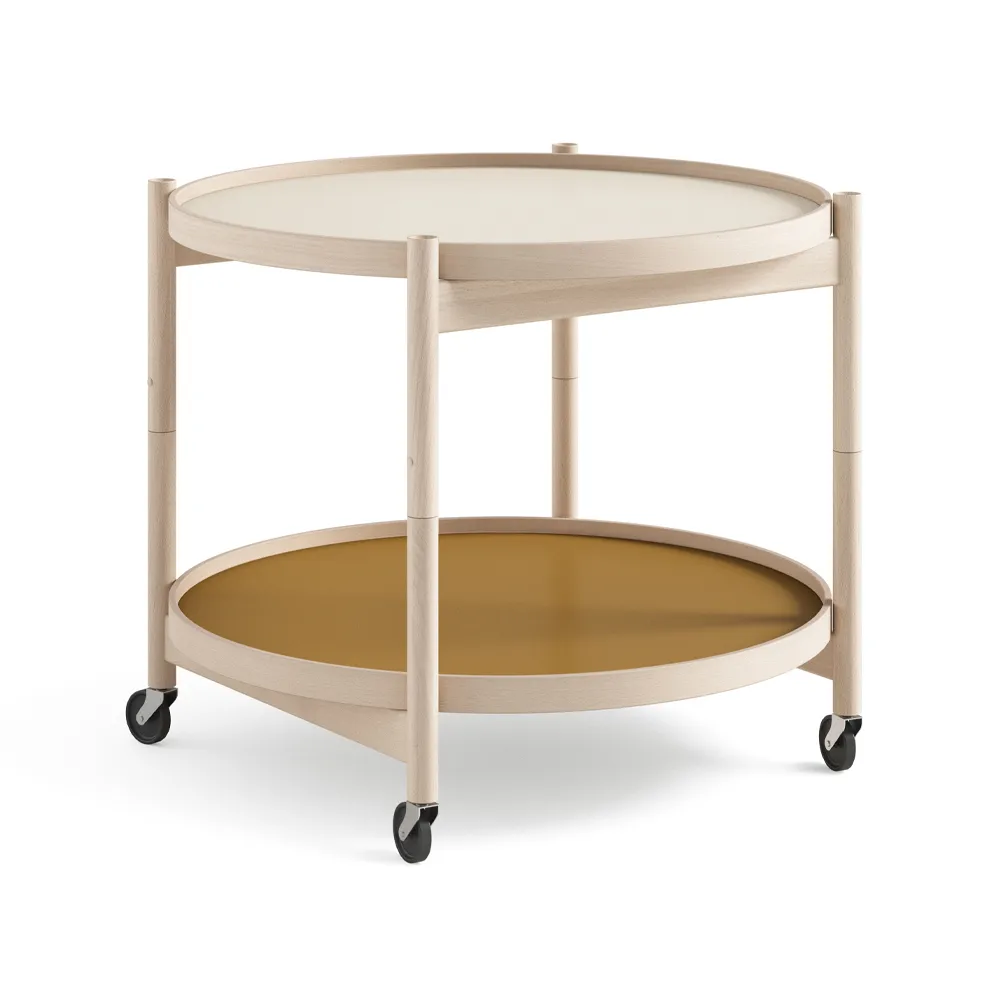 Bølling Tray Table model 60, Sunny, untreated beech stand Brdr. Krüger
