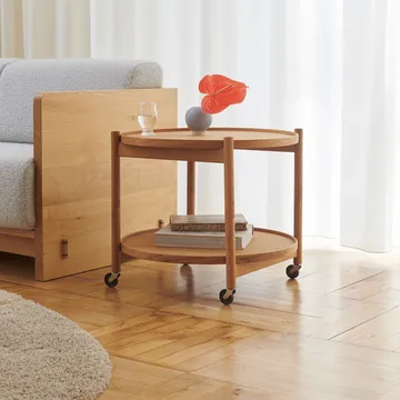 Bølling Tray Table model 60 - Water, oiled oak stand - Brdr. Krüger
