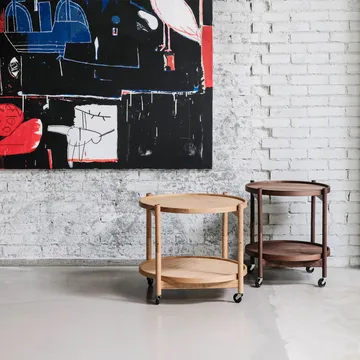 Bølling Tray Table model 60 - Water, oiled oak stand - Brdr. Krüger