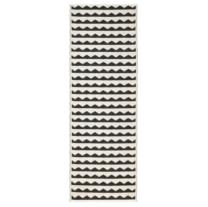 Gittan rug black - 70x200 cm - Brita Sweden