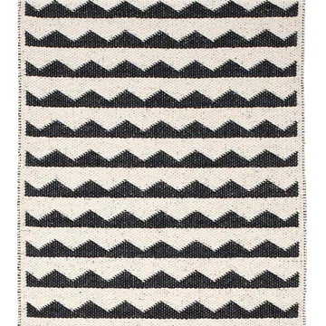 Gittan rug black - 70x250 cm - Brita Sweden