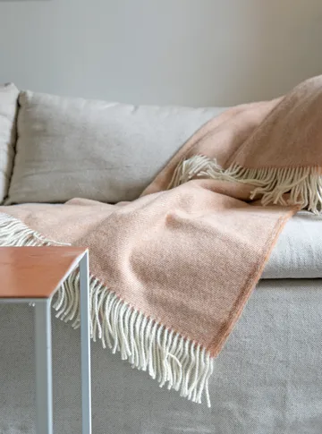 Mono wool blanket 170x130 cm - Sand - Brita Sweden