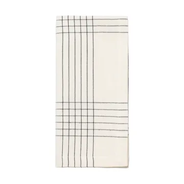 Alice fabric napkin 45x45 cm - Black-natural - Broste Copenhagen