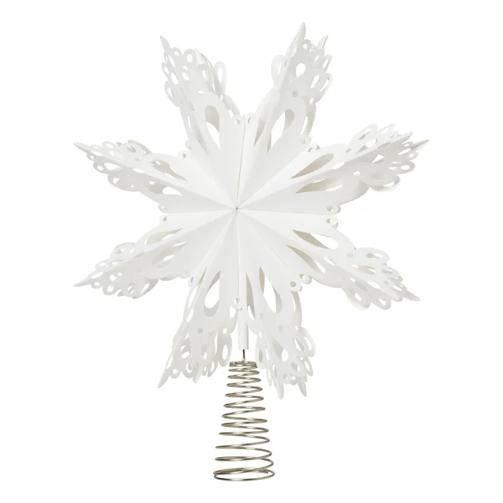 Christmas star topper - white - Broste Copenhagen