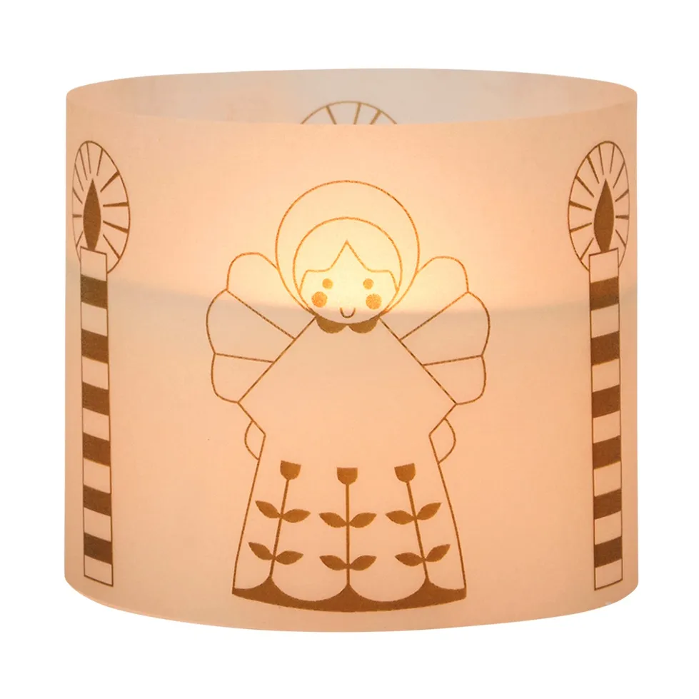 Fairy Tale candle 8 cm, White-green Broste Copenhagen
