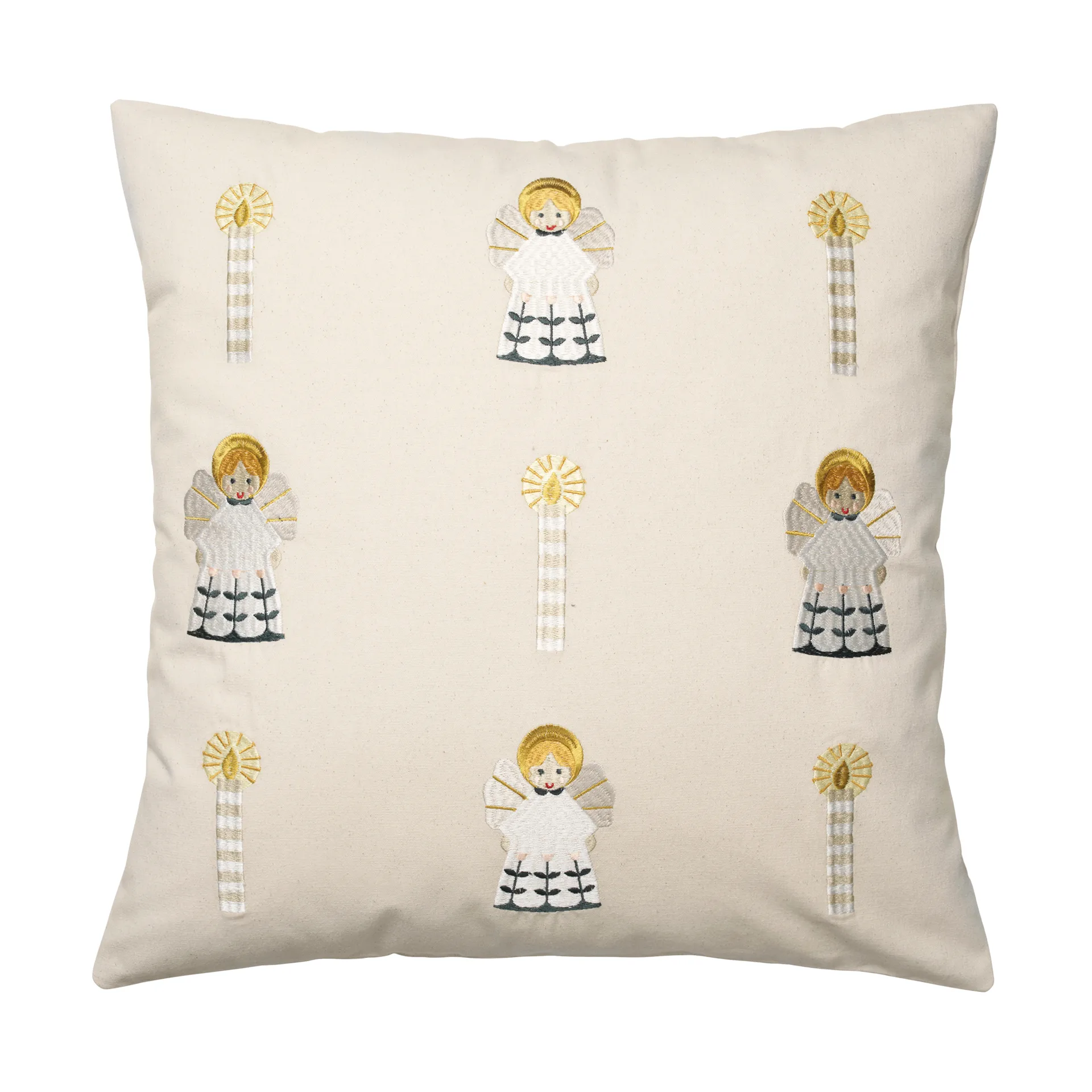 Fairy Tale cushion cover 50x50 cm, Golden Broste Copenhagen