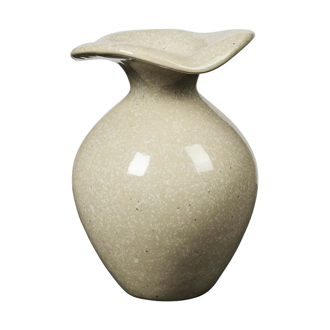 Florentina Vase XS 14 cm, Beige Broste Copenhagen