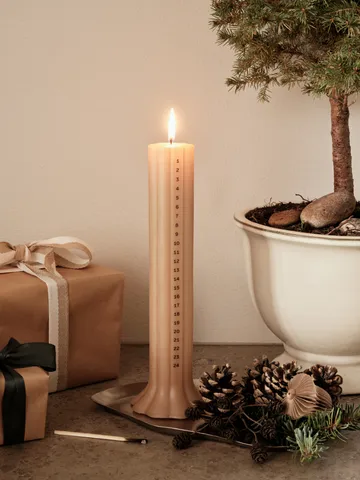 Heli calendar candle - Walnut - Broste Copenhagen