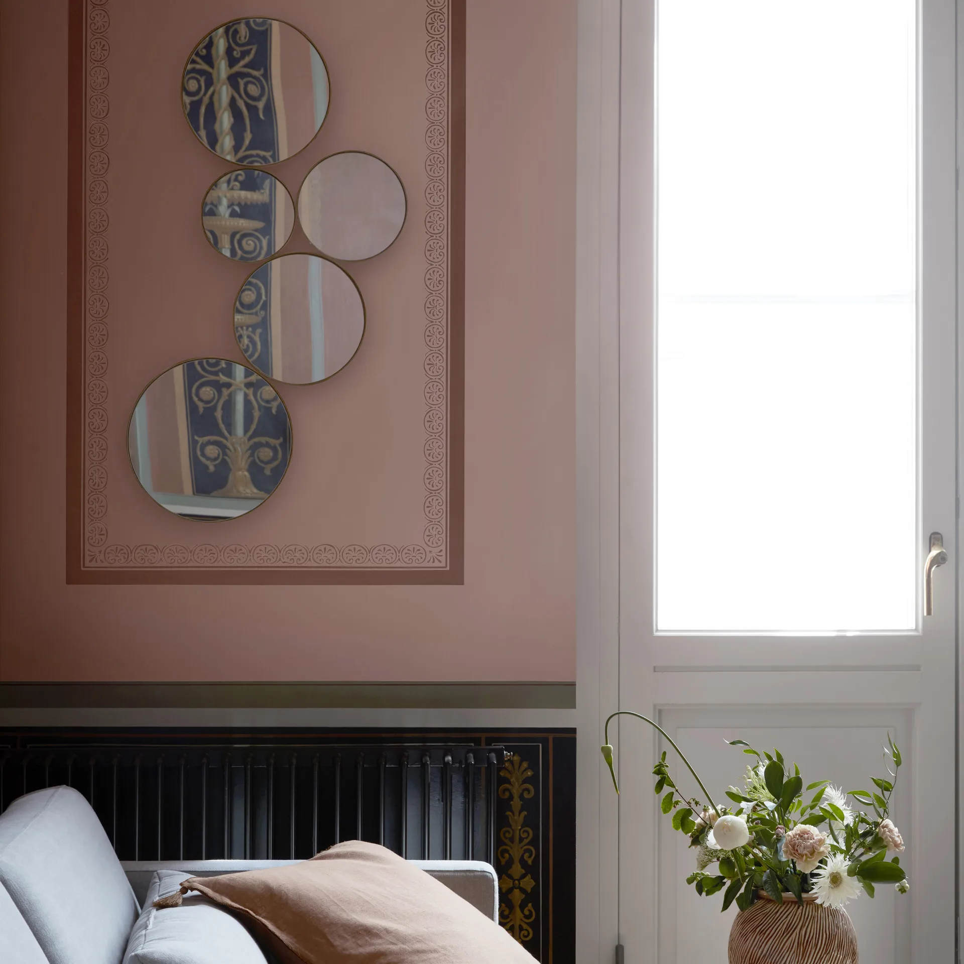 Kunst mirror, brass Broste Copenhagen