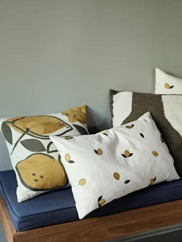 Lemon pillowcase 40x60 cm - Golden yellow - Broste Copenhagen
