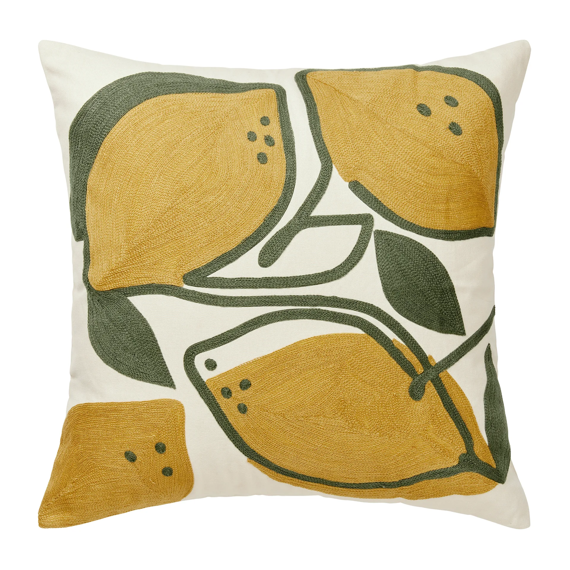 Limone pillowcase 50x50 cm, Castle beige Broste Copenhagen