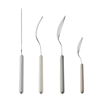 Marstal cutlery set 8 pieces - Grey tones - Broste Copenhagen