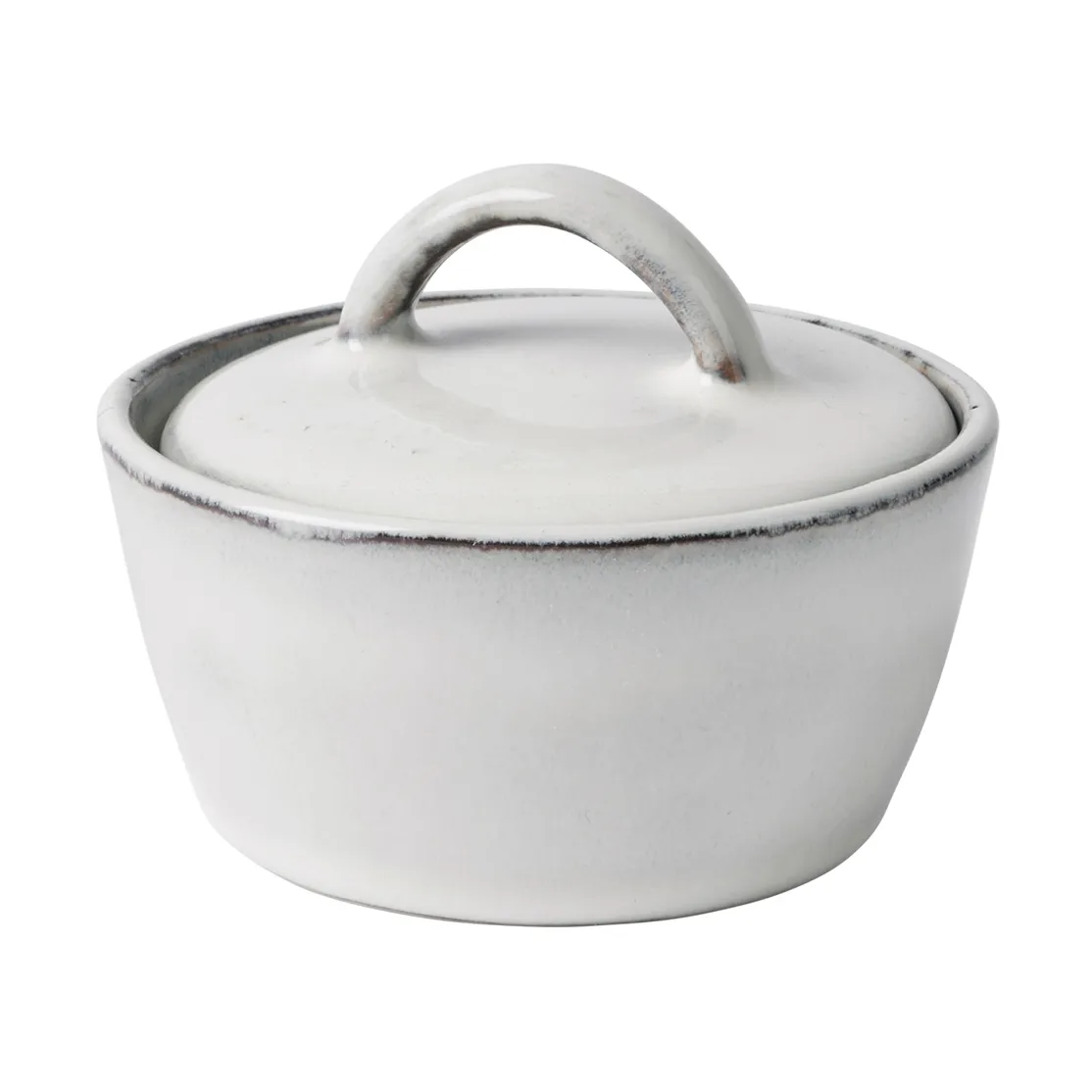 Nordic Sand bowl with lid, Ø8 cm Broste Copenhagen