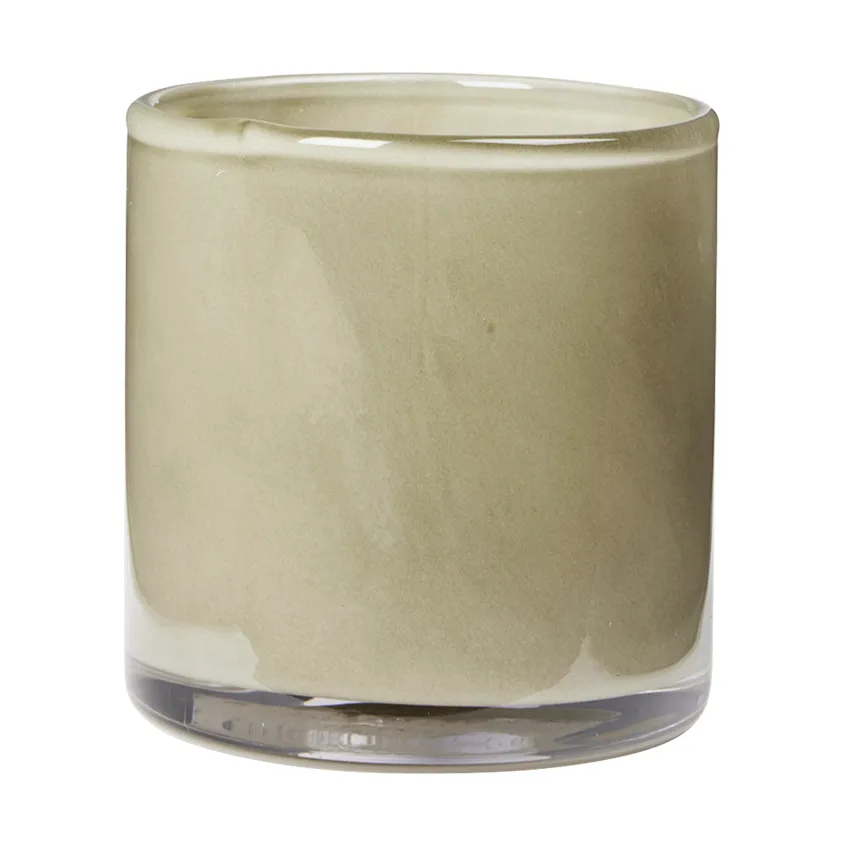 Solai hurricane candle holder, Light Green, Ø8 cm Broste Copenhagen