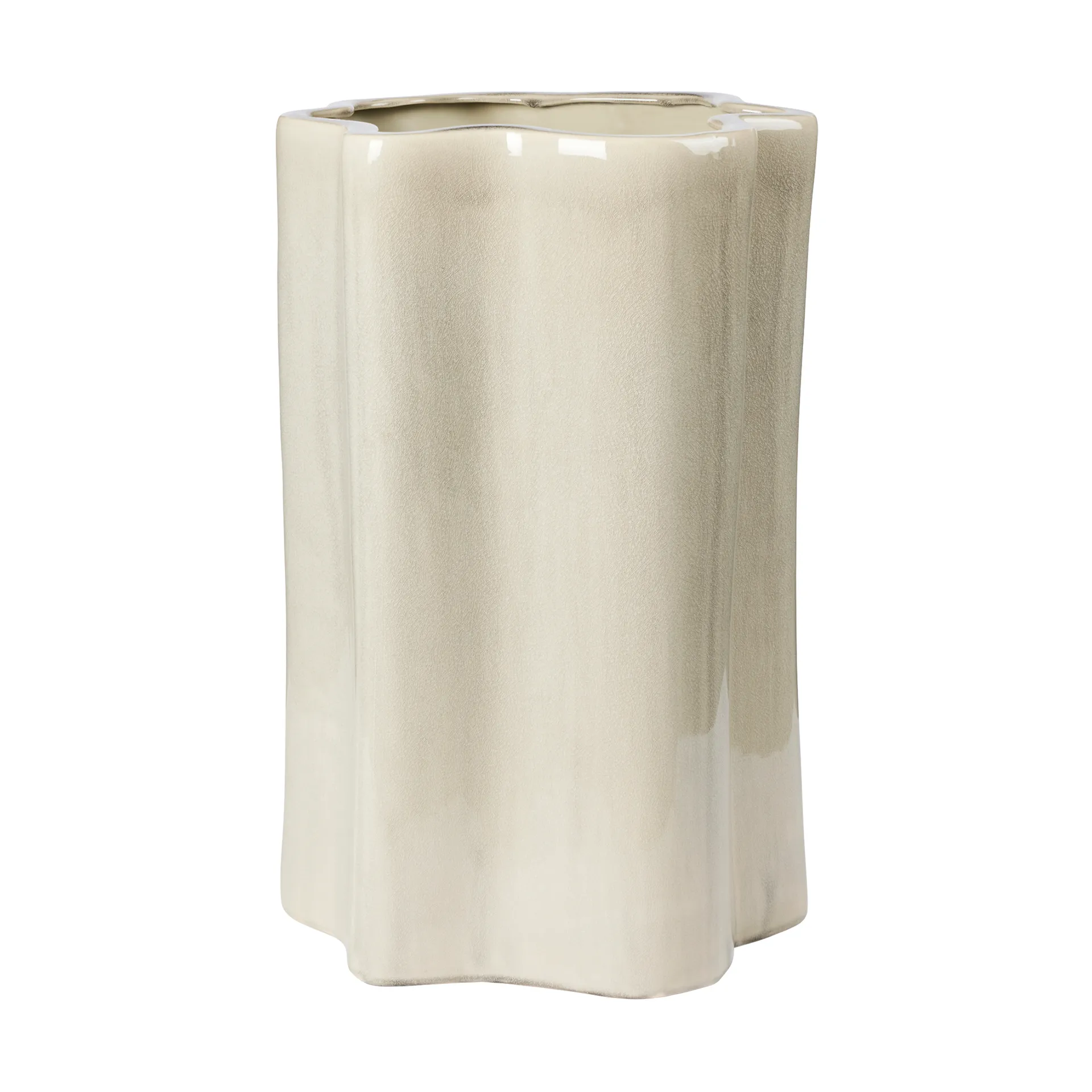 Sonja flower pot H:55 cm, Rainy Day Grey Broste Copenhagen