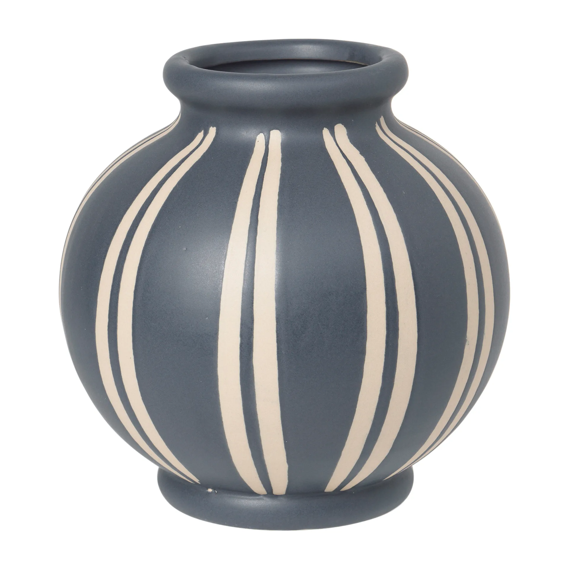 Wilma vase 17.8 cm, Blue-rainy day Broste Copenhagen