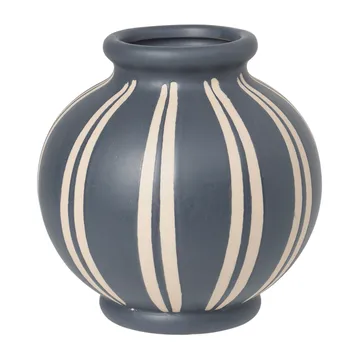 Wilma vase 17.8 cm - Blue-rainy day - Broste Copenhagen
