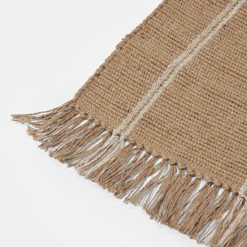 Yuki runner rug - White-natural, 70x140 cm - Broste Copenhagen