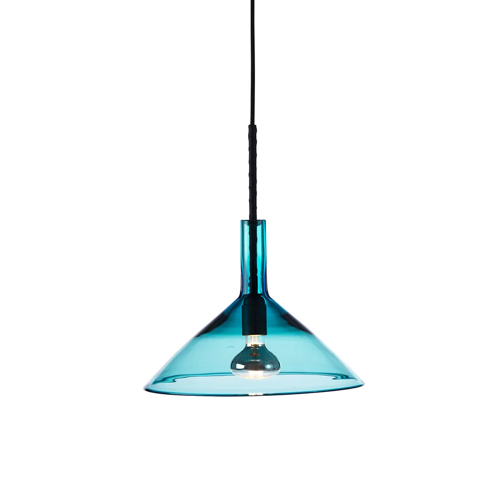 Tratten pendant lamp, Turquoise, led Bsweden
