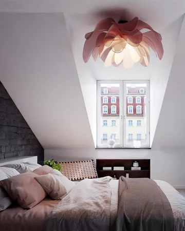 Lou Lou ceiling Ø80 cm - Pink - By Rydéns