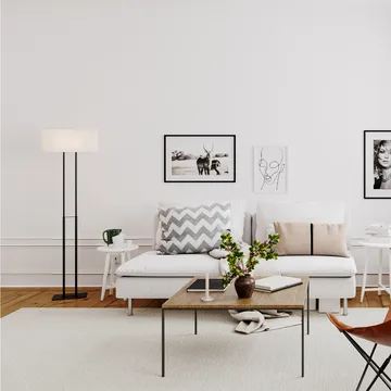 Luton floor lamp - Black/white - By Rydéns
